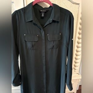 WHBM Long Sleeve Utility Shirtdress. Size 0